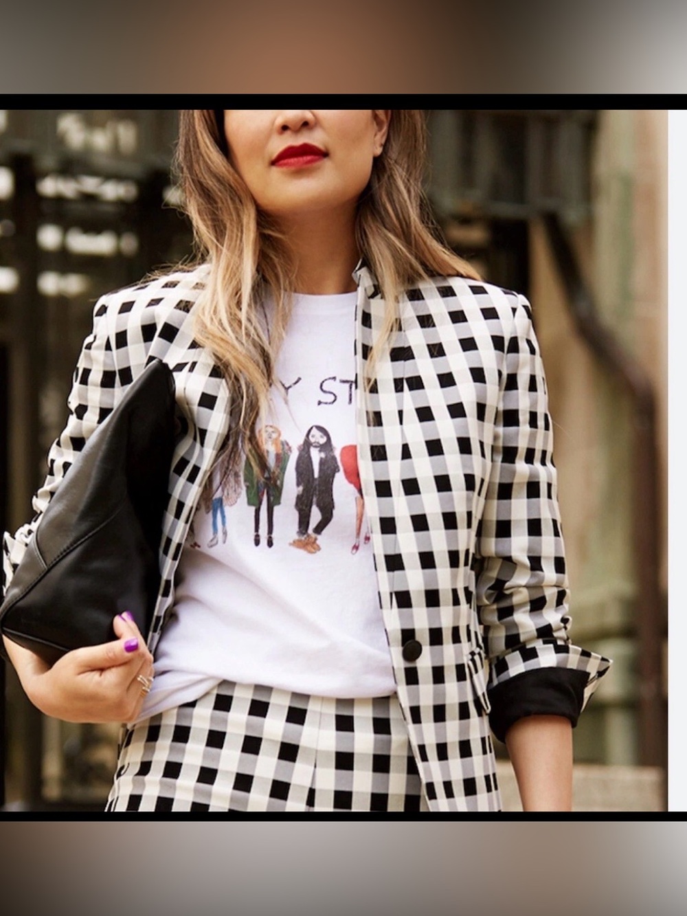 RAG & BONE ARCHER BLAZER Gingham Check Plaid Women Size 2